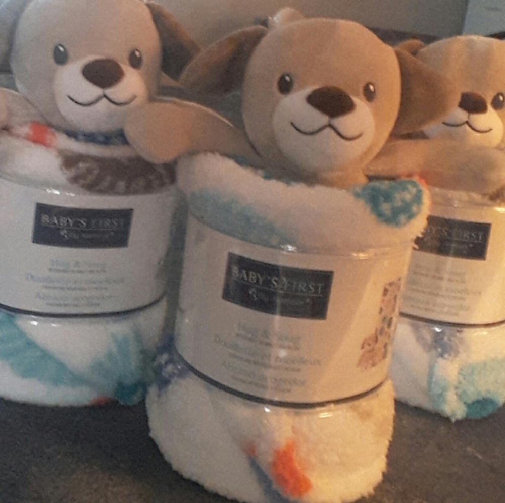 PUPPY/PLUSH BLANKET SET